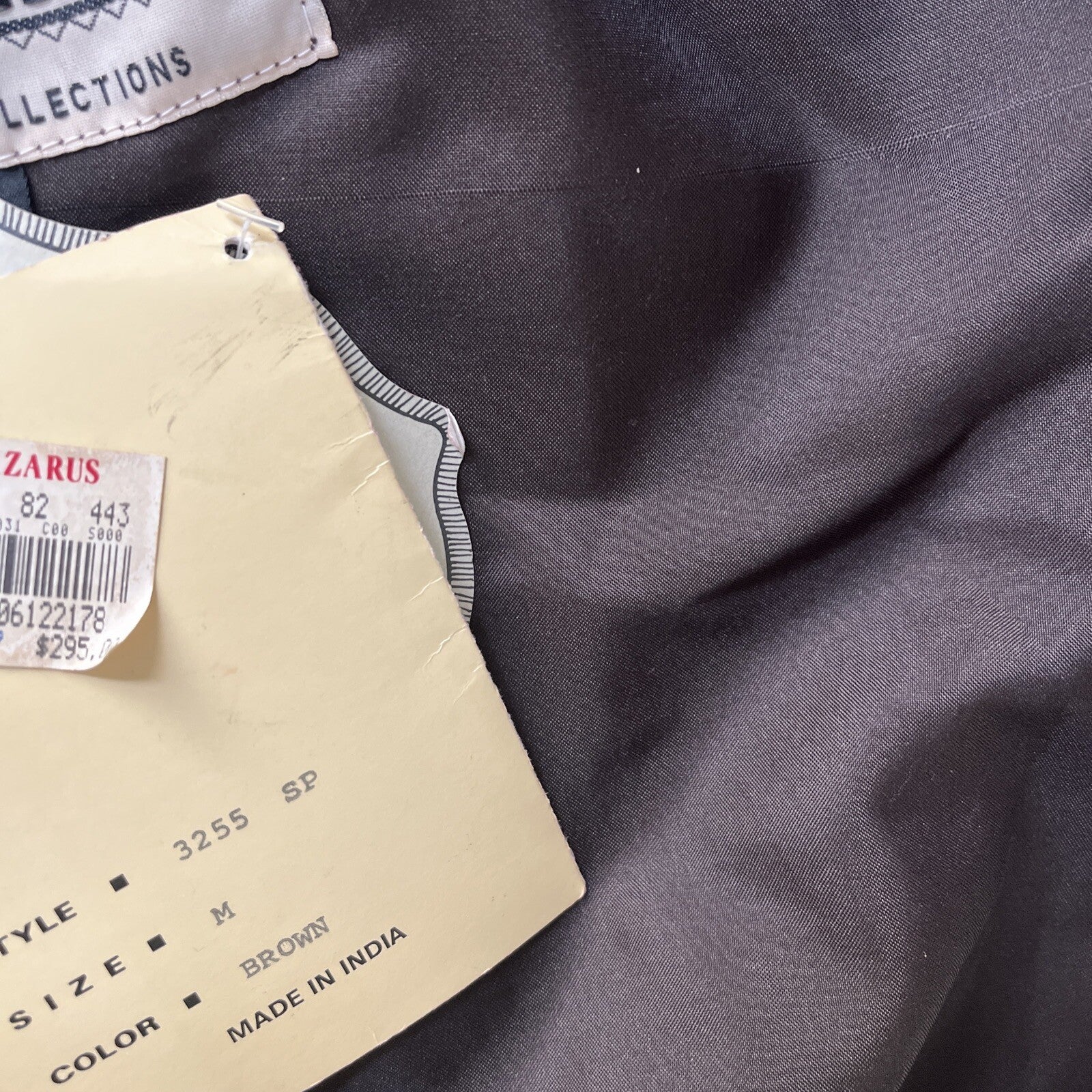 Vintage New Zealand Outback Bomber Jacket Leather Dark Brown Medium