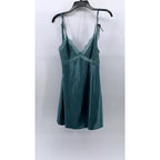 VICTORIA'S SECRET Women's Blue Lace-Trim V-Neck Sleep Gown SZ S