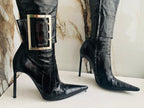Gianmarco Lorenzi Women Boots  High Heels Eel leather Italian Boots Size 38