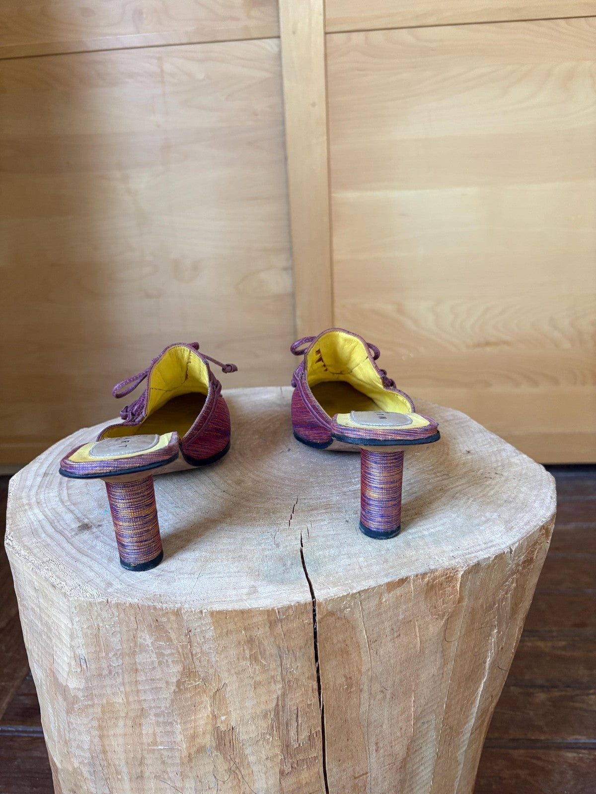 Muxart Barcelona Leather Mule Heels Y2K
