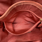 Vintage Coach Y2K Demi Soho Flap Shoulder Bag Suede 8A18 Salmon Pink Pre-Owned