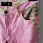 Roberto Cavalli vintage y2k abstract python print jeans