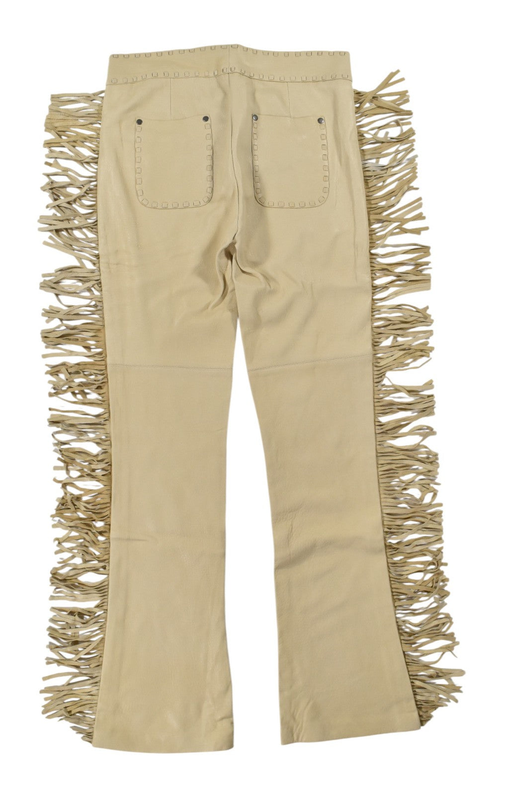 Ralph Lauren Purple Label Vintage Leather Western Fringed Pants New $3998