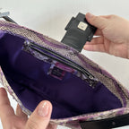 RARE Fendi purple python shoulder bag