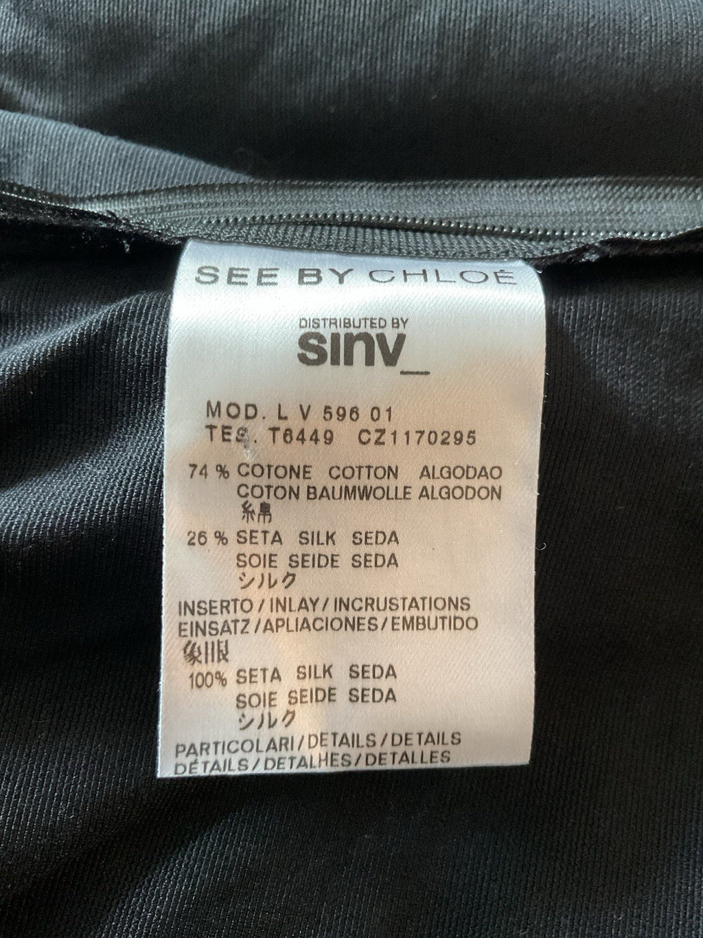 See By Chloe Y2K Cocktail Dress Black