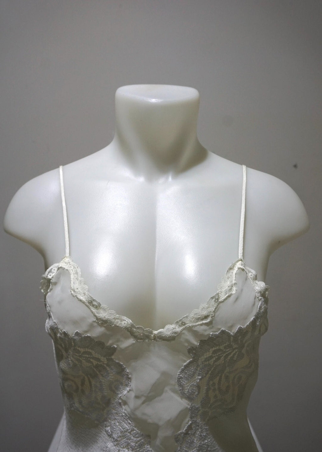 Victoria's Secret Gold Label Vintage White Floral Slip Dress (S) Nightgown