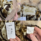 Vintage Y2K Pastel Pink Rabbit and Fox Fur Jacket