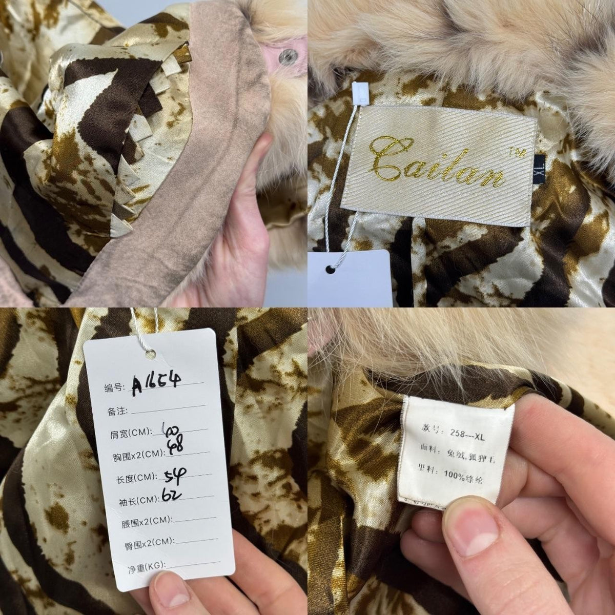 Vintage Y2K Pastel Pink Rabbit and Fox Fur Jacket