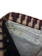 Vintage Just Cavalli Houndstooth Psychedelic Pants Illusion Brown Jeans 31