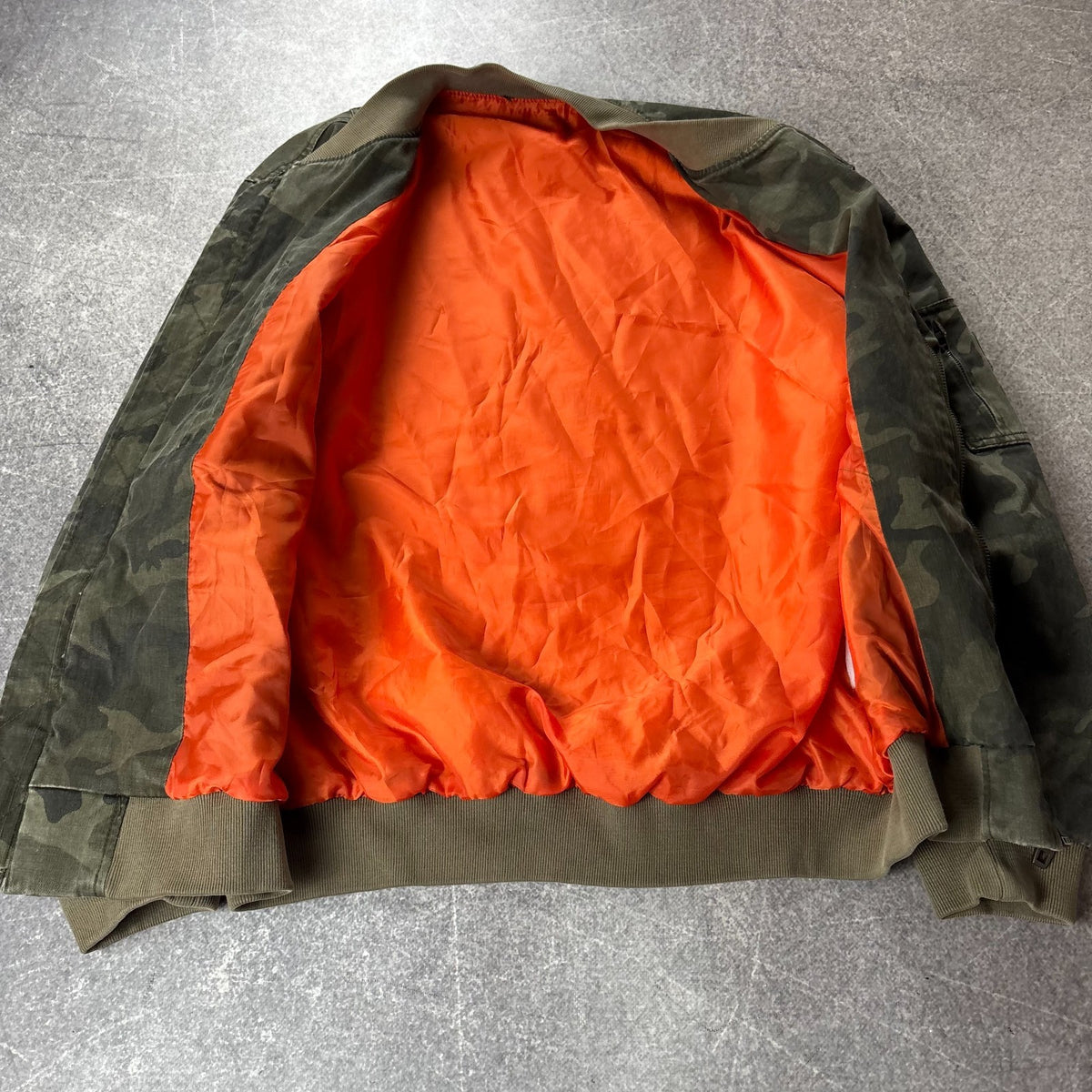 Vintage Camo MA-1 Bomber Jacket