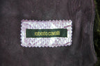 Leather Purple Shearling Jacket Size 42