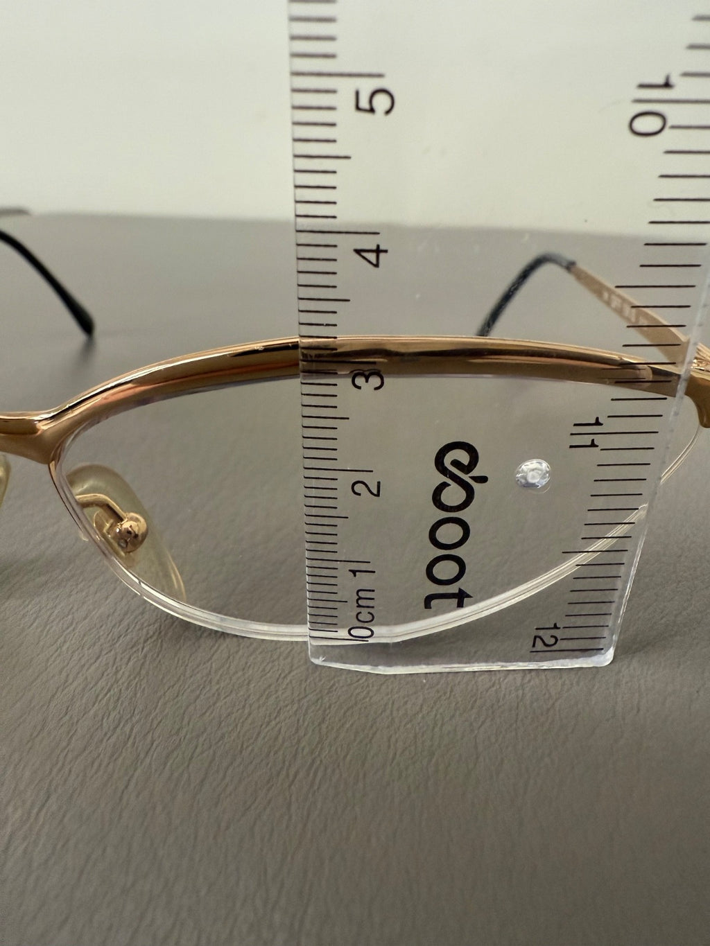 Gianfranco Ferre 1990's VINTAGE Cat Eye Sunglasses 191/S 012 Gold Half Rim