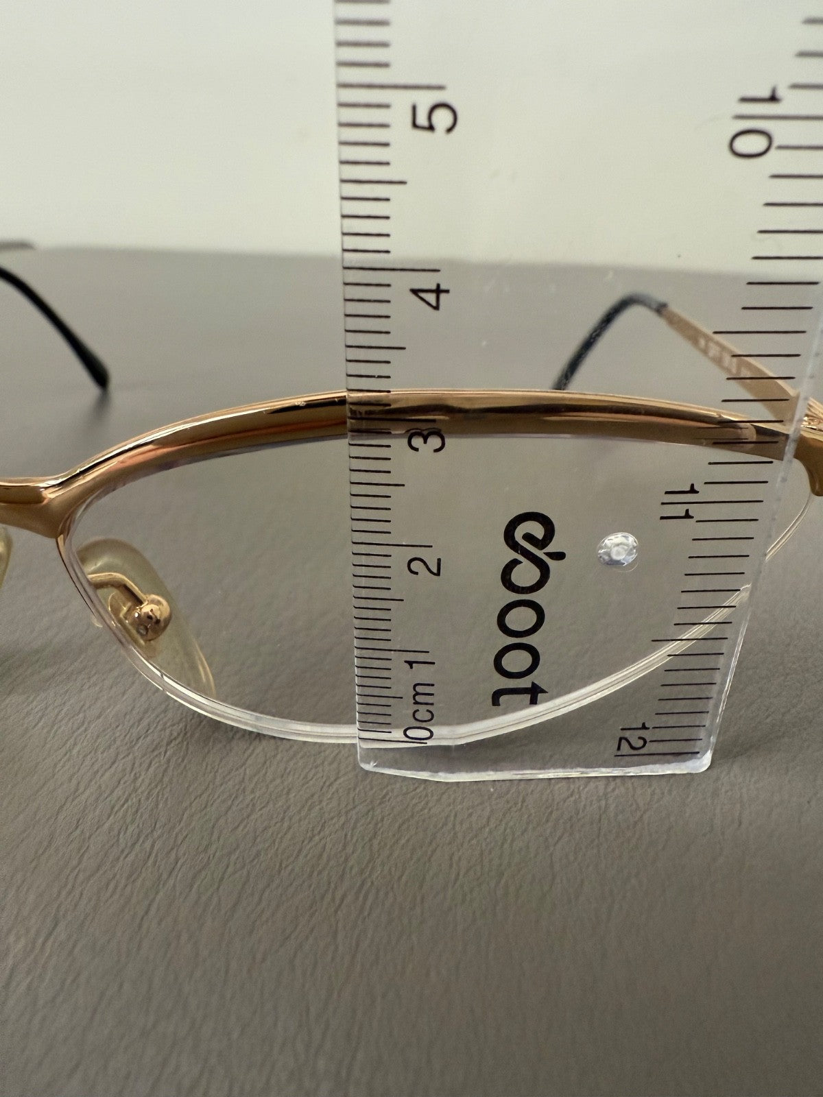 Gianfranco Ferre 1990's VINTAGE Cat Eye Sunglasses 191/S 012 Gold Half Rim