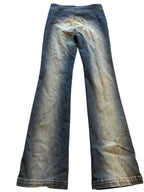 Women’s ROBERTO CAVALLI medium wash flatter jeans sequin flare jeans size small