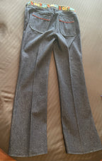 Dolce & Gabbana Vintage Dirndl Outfit Jeans and Bustier Vest Size 42