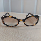 Vintage Ralph Lauren 941/S Tortoise Oval Sunglasses 90s Y2K Brown Lens 48-19mm