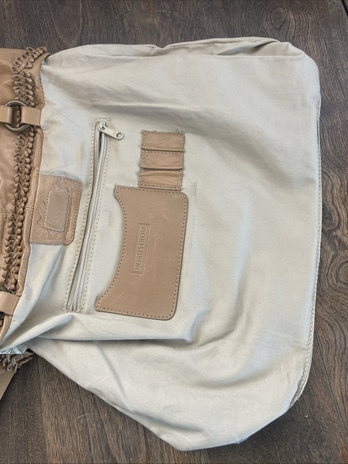 Nordstrom 1980s Shoulder Bag Fringe Camel Leather