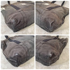 Rare Vintage Polo Ralph Lauren Large Pony Tote Navy black Canvas