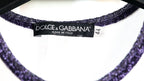 Dolce & Gabbana Vintage Purple Runway Pin Logo Outline Tank Top (S/S 2001 )
