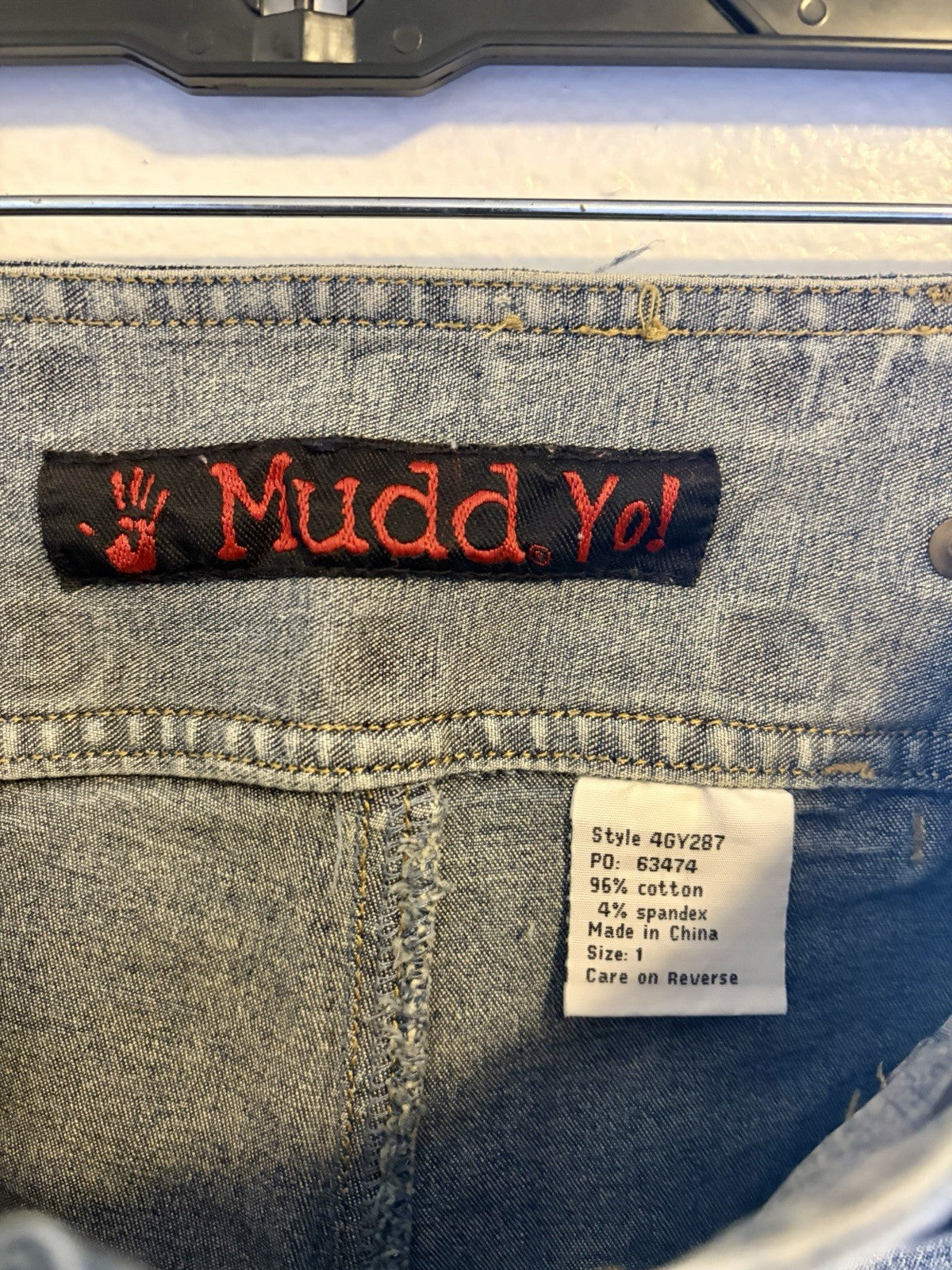 Mudd 1990s Lace Grommet Studded Low Rise Flare Jeans Size 1