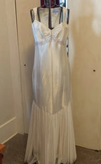 Vera Wang Long Formal Gown Mermaid Tulip Wedding Dress Size 6 Champagne NEW