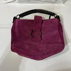 Francesco Biasia Split Leather Handbag - Purse - Maroon Soft Leather