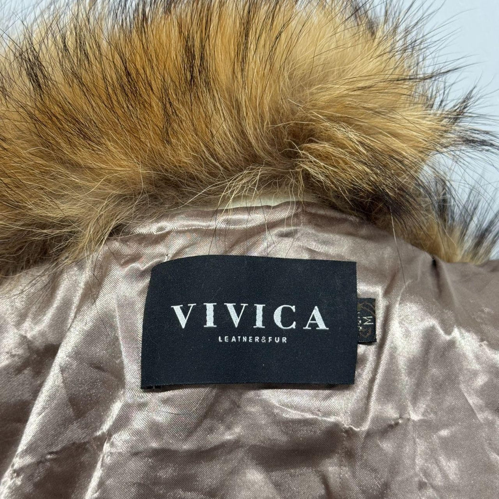 Vintage Y2K Brown Raccoon and Fox Fur Jacket