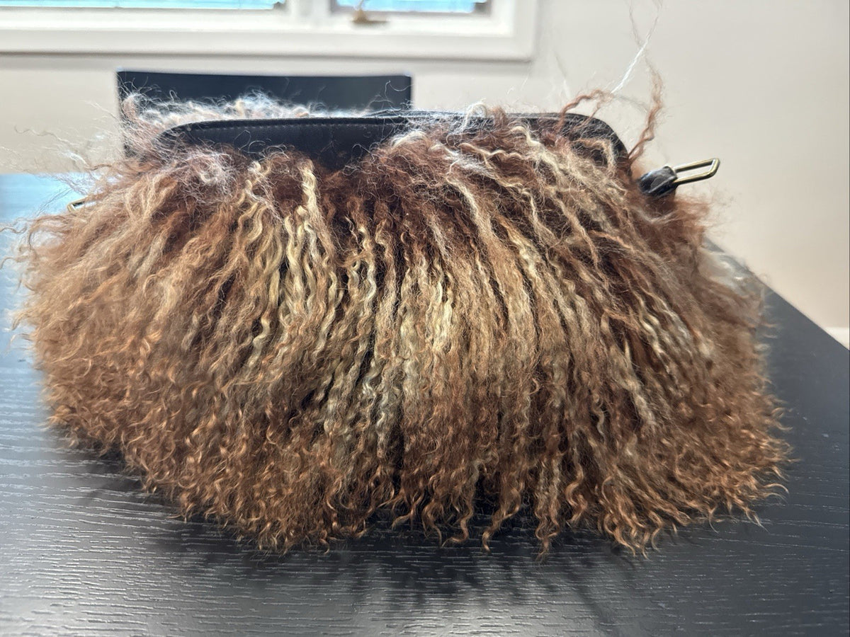 Mongolian Curly Sheepskin Shoulder Bag