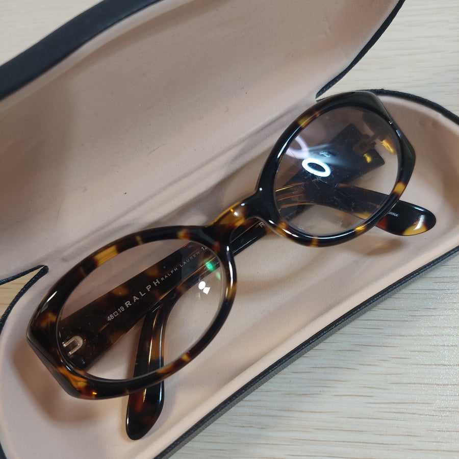 Vintage Ralph Lauren Tortoise Oval Sunglasses 90s
