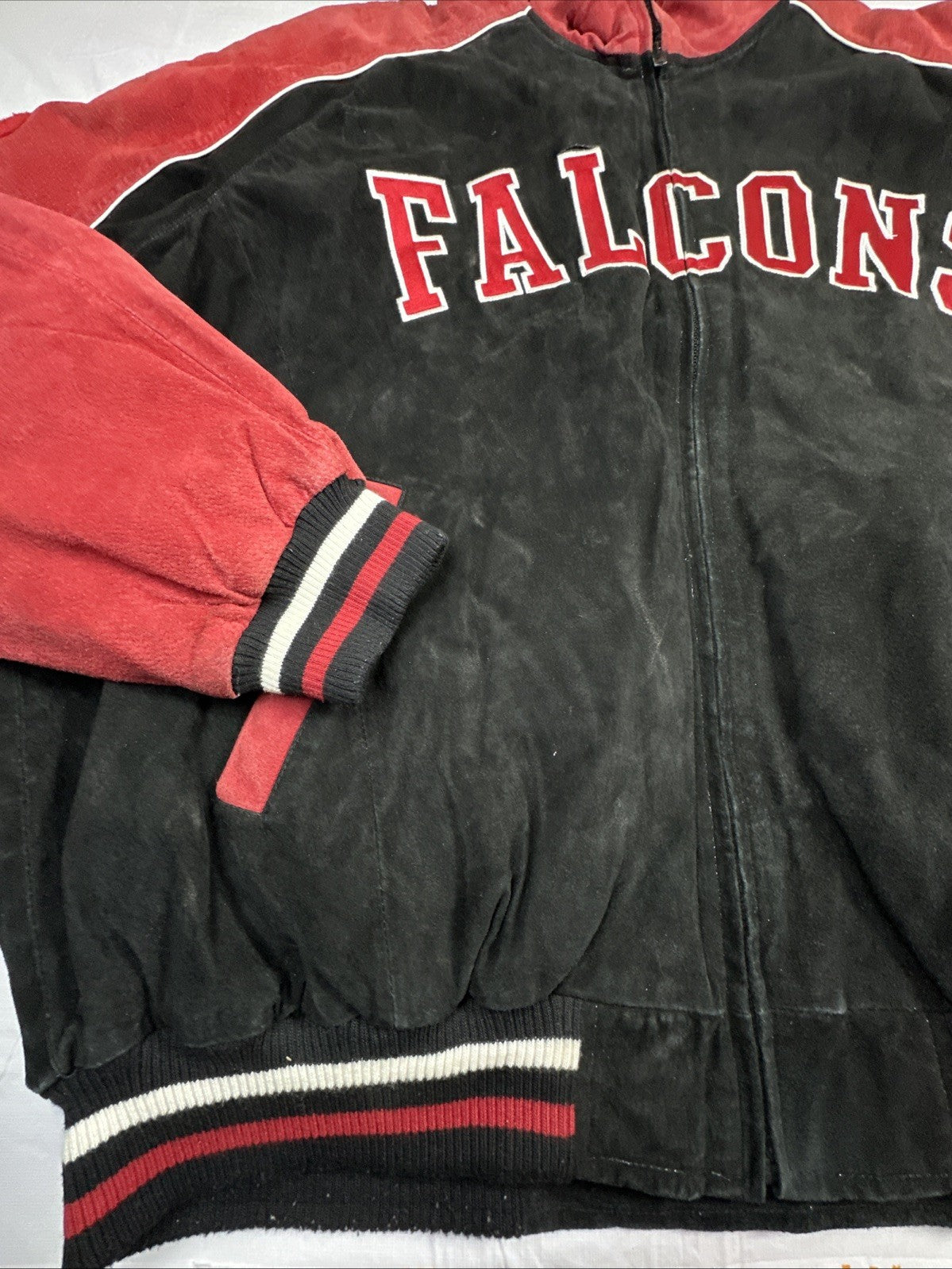 G-III Apparel Group Atlanta Falcons Suede Leather Jacket XXL