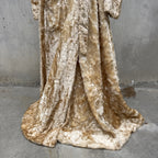 Vintage 1930s Fuzzy Plush Teddy Bear Dressing Gown Robe Coat Art Deco Dress