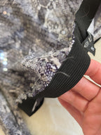 Bebe Vintage Sequin Snakeskin Two Piece Set Small