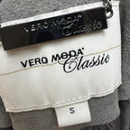 Vero Moda Fitted Pigskin Leather and Rabbit Fur Jacket