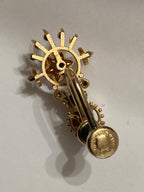 Beautiful Vintage 19th Century Victorian Era ,14k Solid Gold SI Diamond Earrings