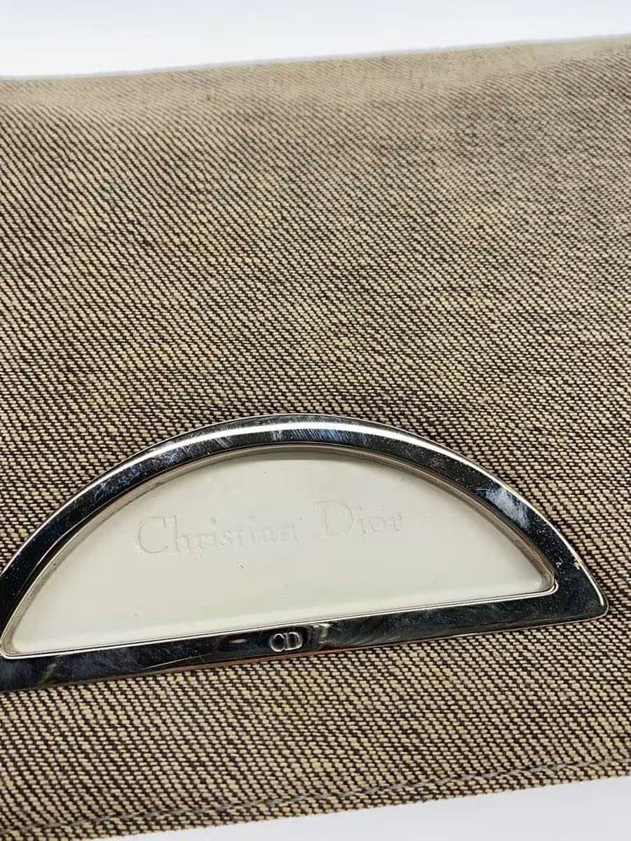 DIOR Malice Pearl Beige Khaki Canvas Shoulder Bag