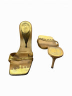 Rare Vintage Giuseppe Zanotti Gold Snake Heels