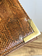 Vintage Python And Leather Clutch Purse With Strap Vintage Argentina Arnoleo’s