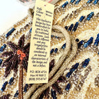 VTG Beaded Purse Hawaii Tiki Hut Palm Tree Luau Hula Shoulder Bag New With Tags