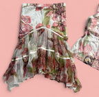 Roberto Cavalli Spring 2004 Orchid Print Two Piece Set Medium