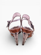 Christian Dior Gaucho Heels Fall/Winter 2006 Cork Wedge EU 35.5 | US 5.5 | UK 3