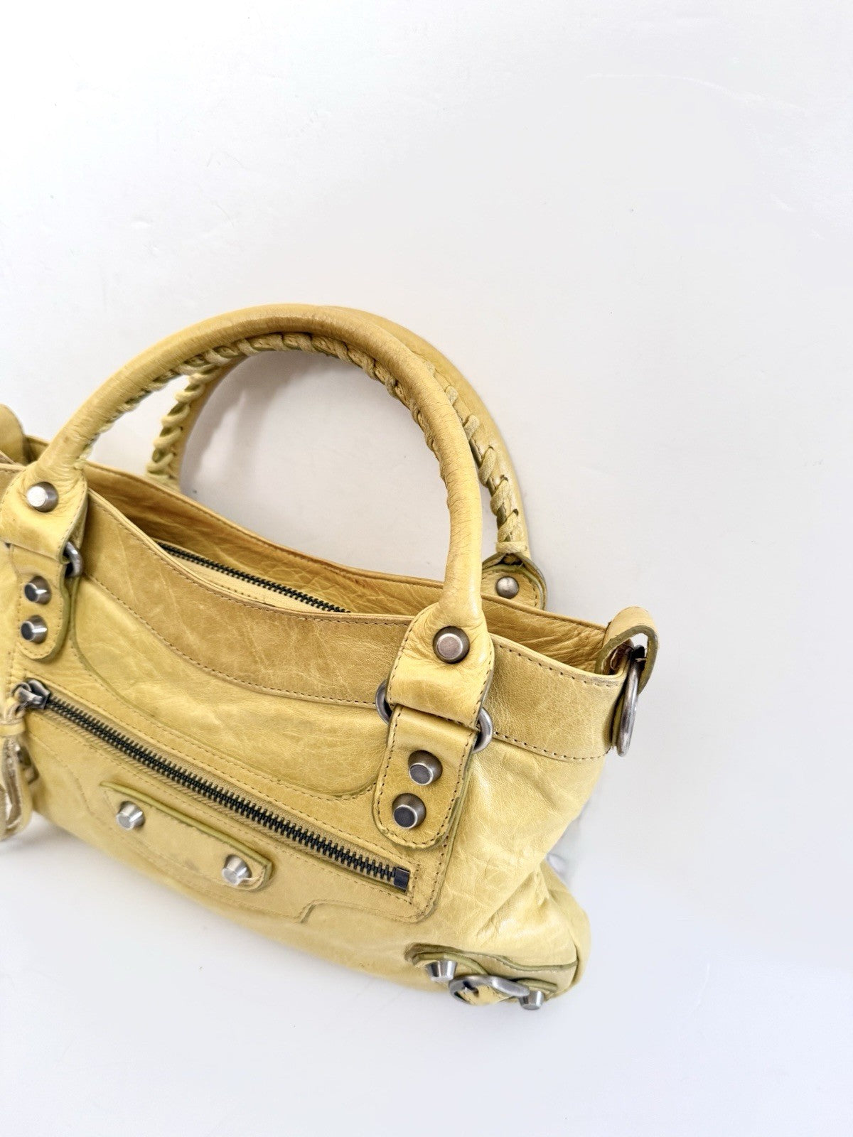 Balenciaga The City Mini 2Way Hand Bag Leather Y2K Vintage 90s Rare