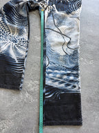 Vintage 2000's Roberto Cavalli Abstract Psychedelic Print Jeans Pants sz XL