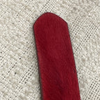 Vintage Gap Genuine Leather Red Pony Hair Textured Belt Size S/M