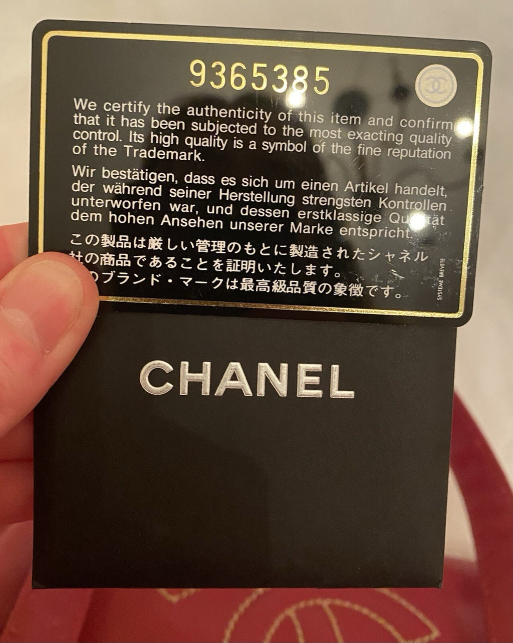 Chanel Leather Bag CC Logo on Front