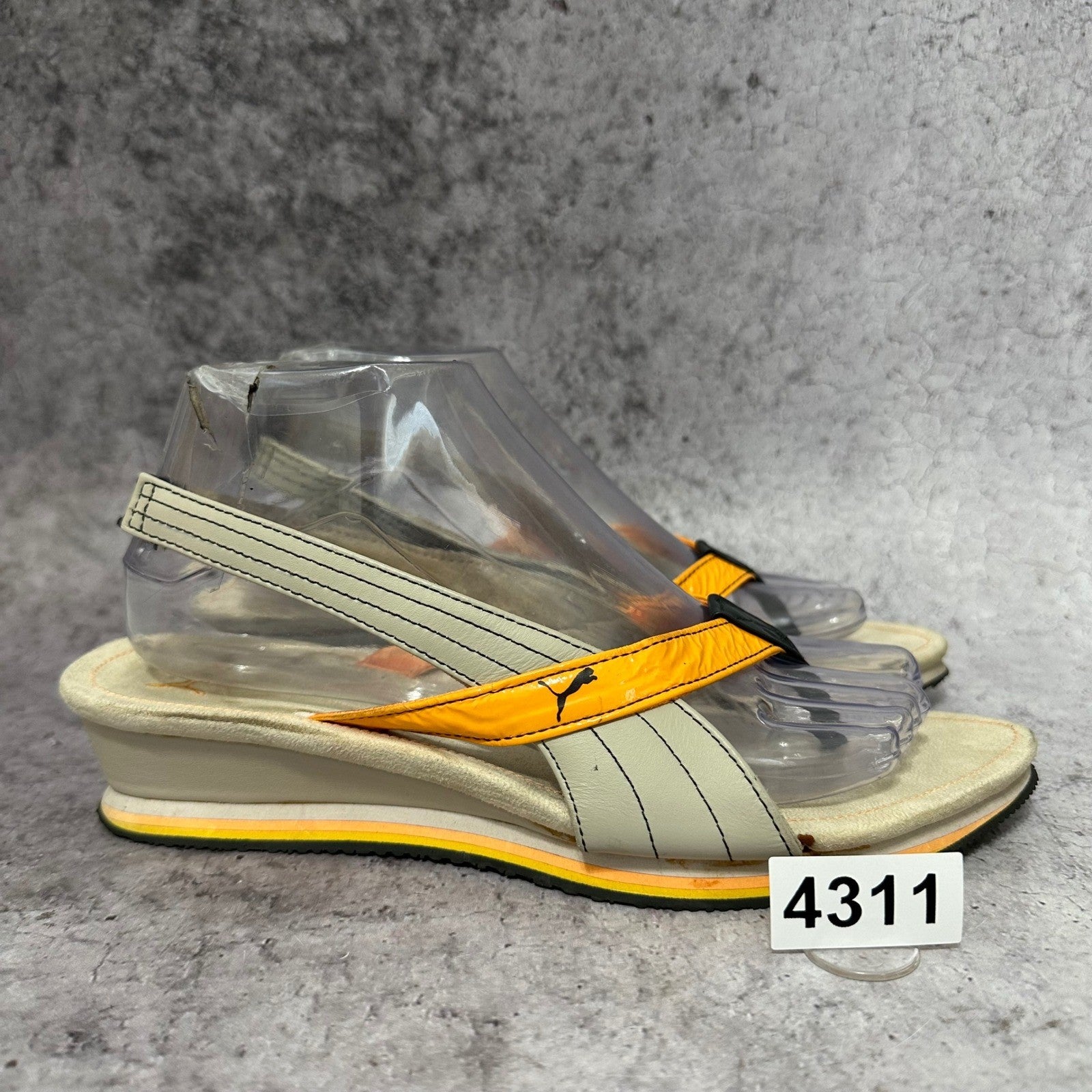 Puma Y2K Wedge Slingback Sandal Orange Women's Size 8