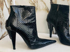 Gianmarco Lorenzi Best Women Boots  Premium Snake Leather High Heels Size 39