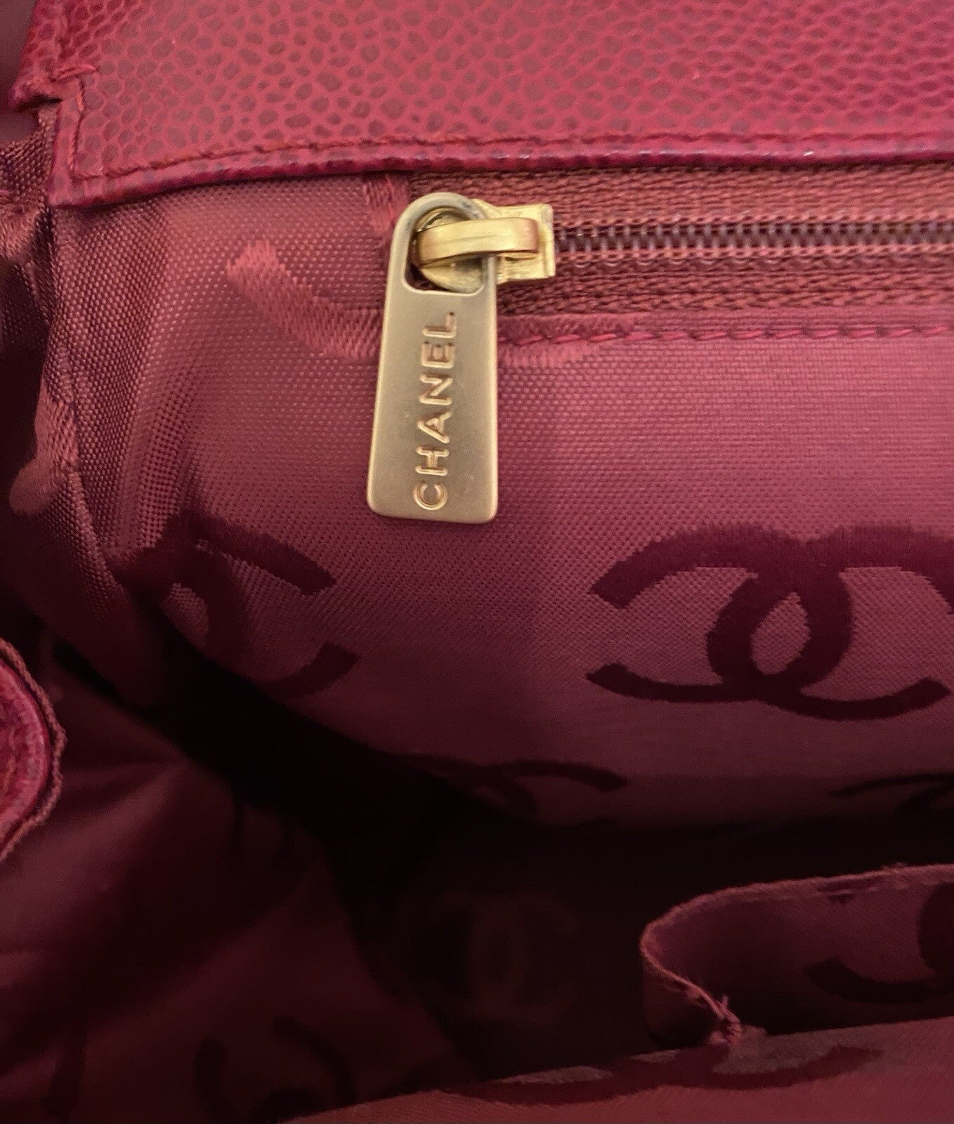 Chanel Leather Bag CC Logo on Front