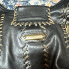 Isabella Fiore Boho Black Shoulder Bag