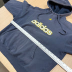 Vintage 90s y2k Sun Faded Adidas Distressed Hoodie Embroidered Center Logo