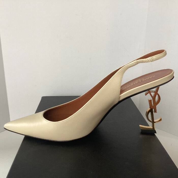 SAINT LAURENT YSL OPYUM SLINGBACK 85 PUMPS SZ 41